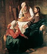 VERMEER VAN DELFT, Jan Christ in the House of Martha and Mary  r oil painting picture wholesale